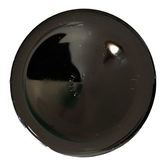 Cristal DArques Optic Twist Wine Glass Onyx France Black Stem Vintage Durand.   - Picture 4 of 15